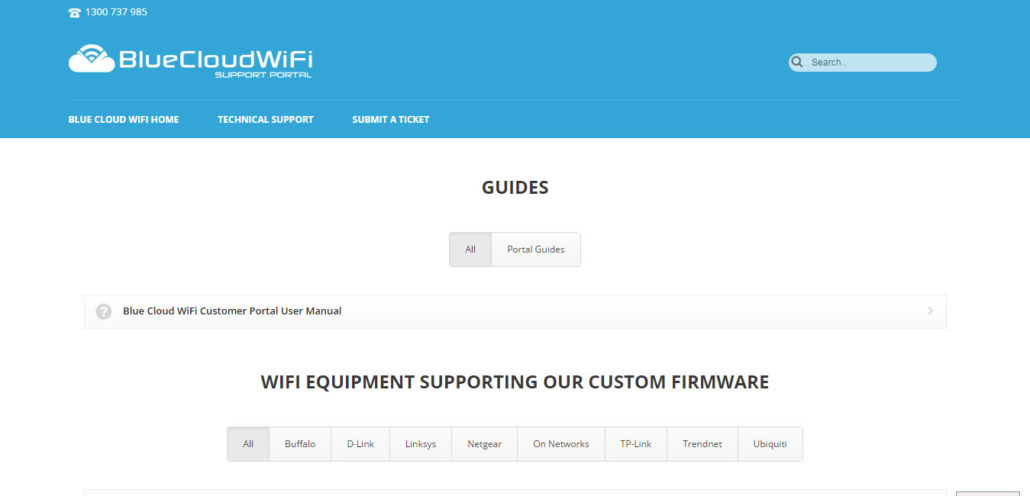 Blue Cloud WiFi Support